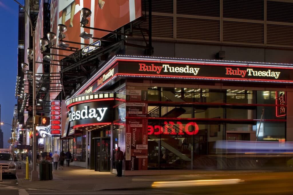 Ruby Tuesday Side Exterior