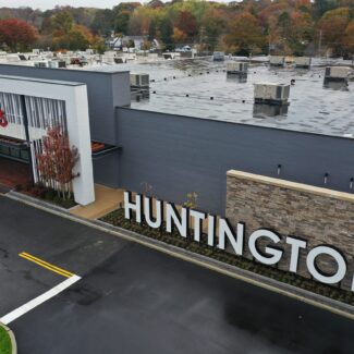 Huntington Shopping Center Drone Shot