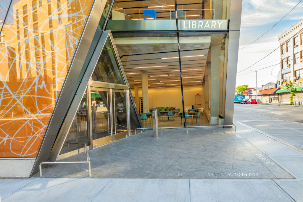 Rockaway Library Entrance