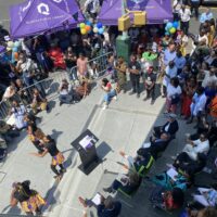 Far Rockaway Ribbon Cutting Overhead