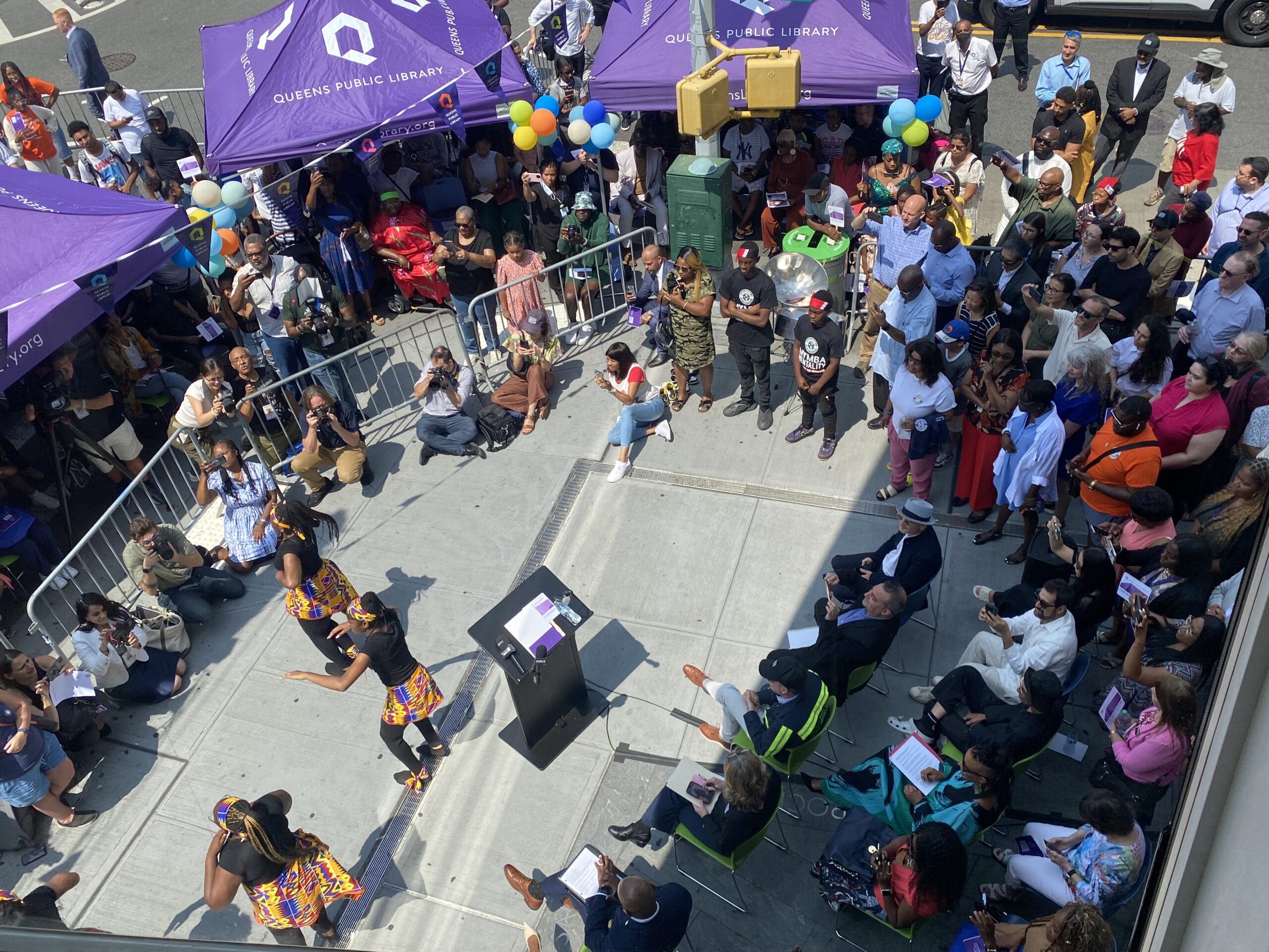 Far Rockaway Ribbon Cutting Overhead