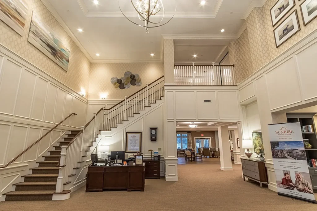 Sunrise Senior Living Huntington Staircase