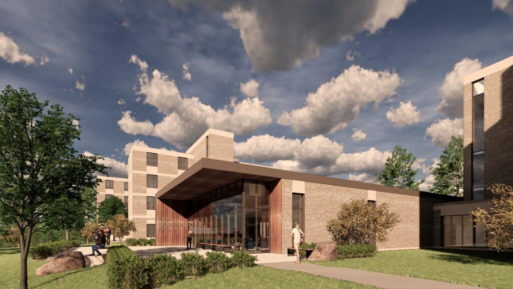 Tabler Quad Residence Hall Rendering Front