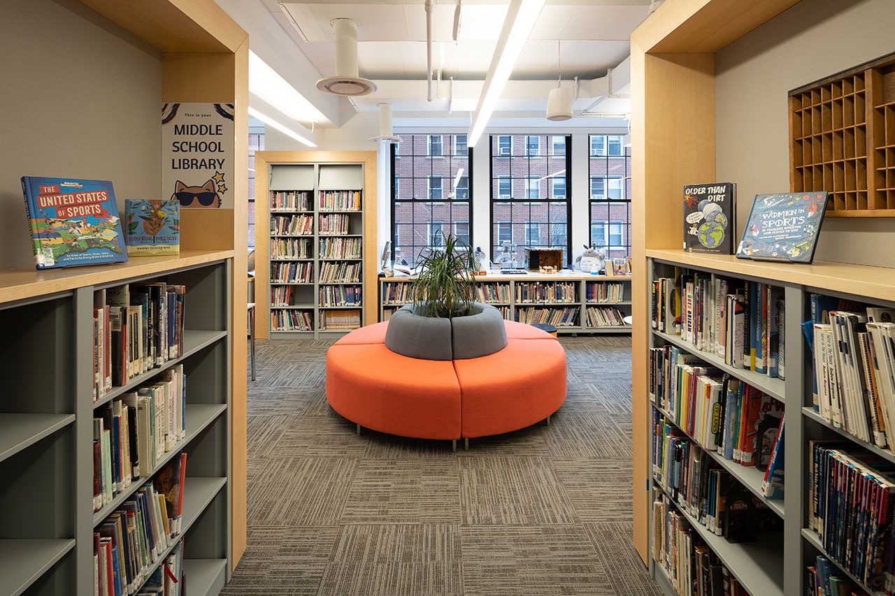 Harlem Academy Library Shelves