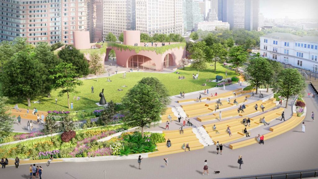 South Battery Park Wagner Pavilion Resiliency Project Rendering